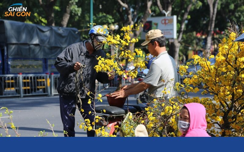 chợ hoa công viên lê văn tám