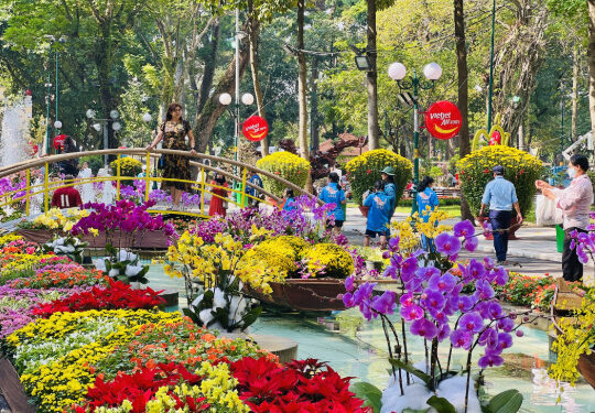 Khám phá chợ hoa Tết công viên Tao Đàn vào dịp Tết Ất Tỵ 2025 5 chợ hoa tết công viên tao đàn