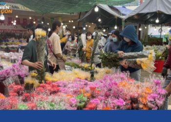 Chợ hoa Tết Hồ Thị Kỷ