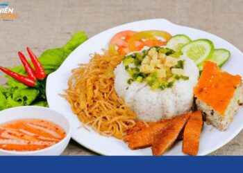 cơm tấm chay an đông