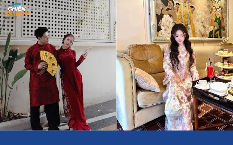 thuê áo dài chụp tết ở tphcm