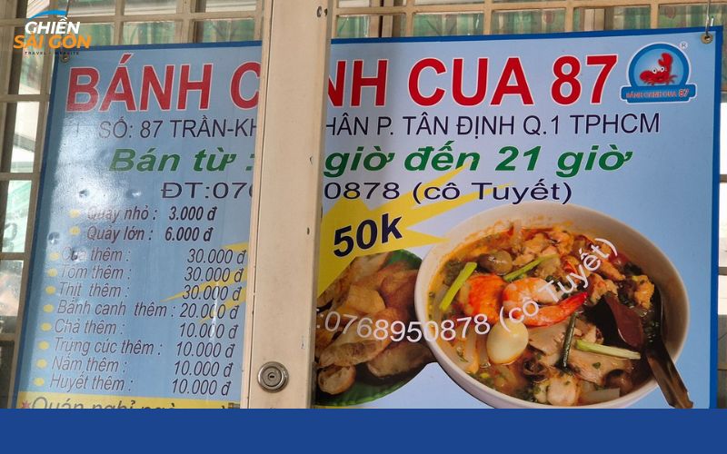 Review mới nhất về quán bánh canh cua Trần Khắc Chân Quận 1 9 bánh canh cua trần khắc chân