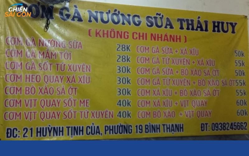 Review mới nhất về quán cơm gà nướng sữa Thái Huy Quận Bình Thạnh 7 cơm gà nướng sữa thái huy