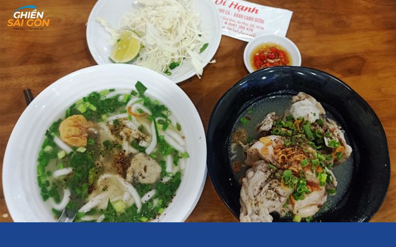 bánh canh cá lóc dì hạnh