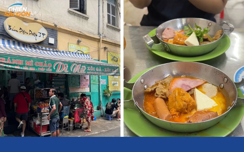 Review mới nhất tiệm bánh mì chảo Dì Nữ ở trung tâm Sài Gòn 9 bánh mì chảo dì nữ