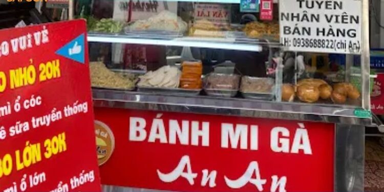 bánh mì gà an an