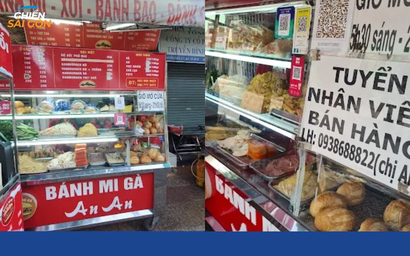 Review mới nhất về tiệm bánh mì gà An An ngon, giá rẻ ở Quận 5 8 bánh mì gà an an