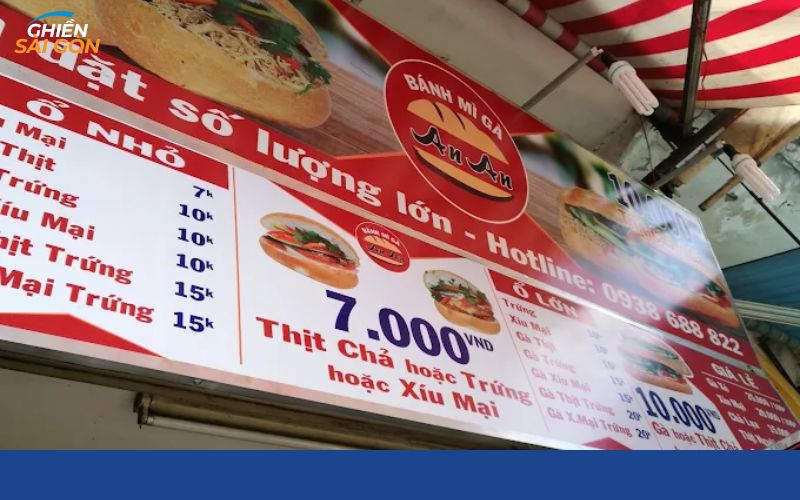 Review mới nhất về tiệm bánh mì gà An An ngon, giá rẻ ở Quận 5 13 bánh mì gà an an