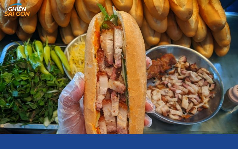 Top 5 tiệm bánh mì heo quay Sài Gòn ngon rẻ, ú nụ topping 7 bánh mì heo quay sài gòn