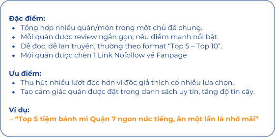 dịch vụ review listicle