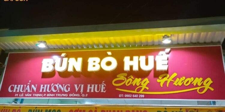 Review mới nhất về quán bún bò Sông Hương với nhiều chi nhánh hot 5 bún bò sông hương