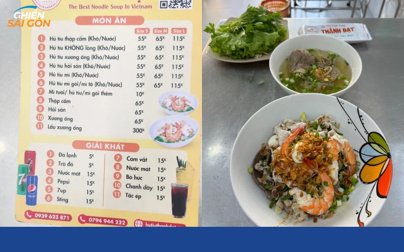 Review mới nhất về quán Hủ Tiếu Nam Vang Thành Đạt nổi tiếng 8 hủ tiếu nam vang thành đạt