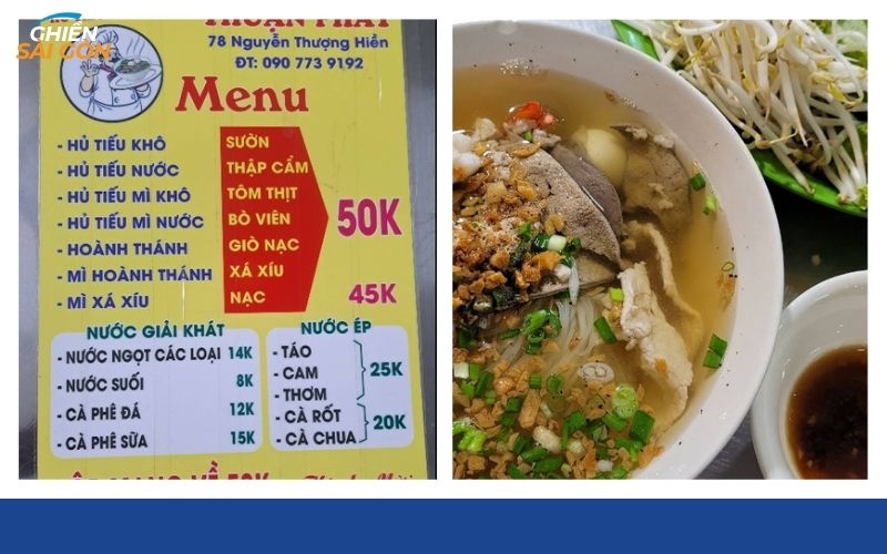 Review mới nhất về quán hủ tiếu nam vang Thuận Phát chất lượng 8 hủ tiếu nam vang thuận phát