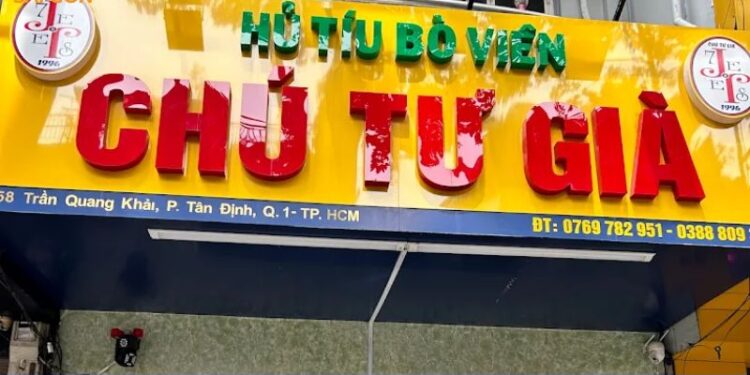 Review mới nhất về quán hủ tiếu bò viên Chú Tư Già Quận 1 5 hủ tiếu bò viên chú tư già