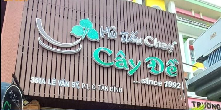 hủ tiếu chay cây đề lê văn sỹ