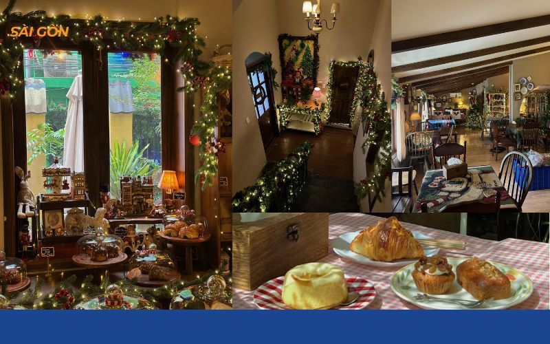 quán cafe trang trí noel ở sài gòn