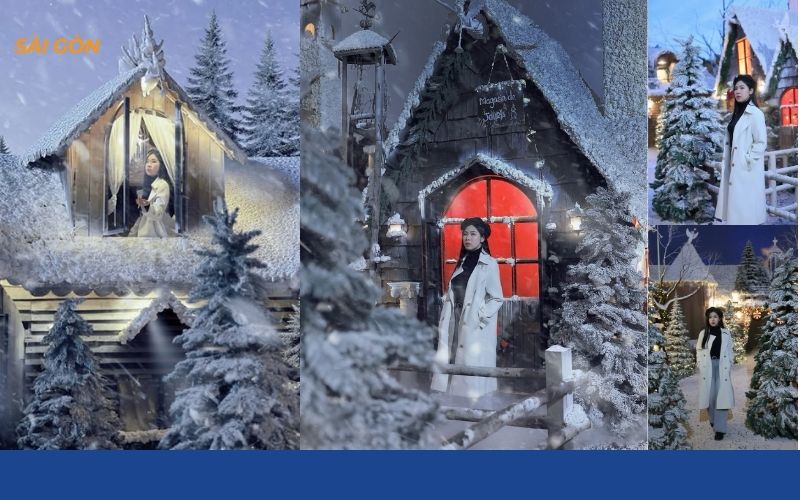 quán cafe trang trí noel ở sài gòn