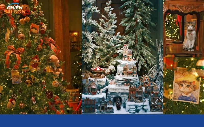 quán cafe trang trí noel ở sài gòn