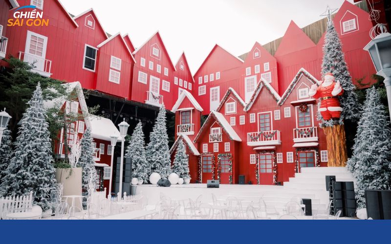 quán cafe trang trí noel ở sài gòn