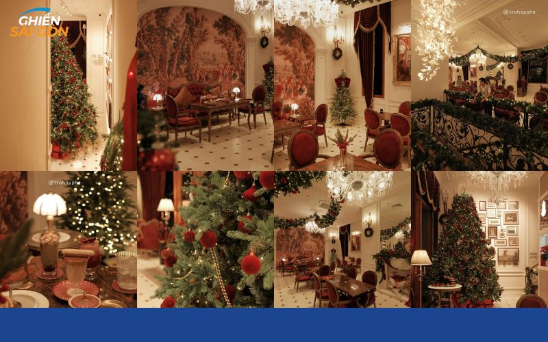 quán cafe trang trí noel ở sài gòn