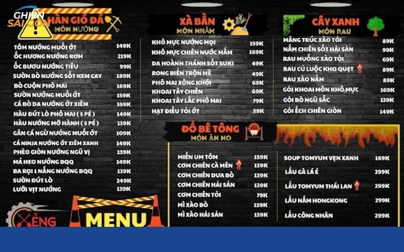 Quán nhậu Xẻng - Mồi & Bia cực chill gần phố Tây Sài Gòn 14 xẻng - mồi & bia