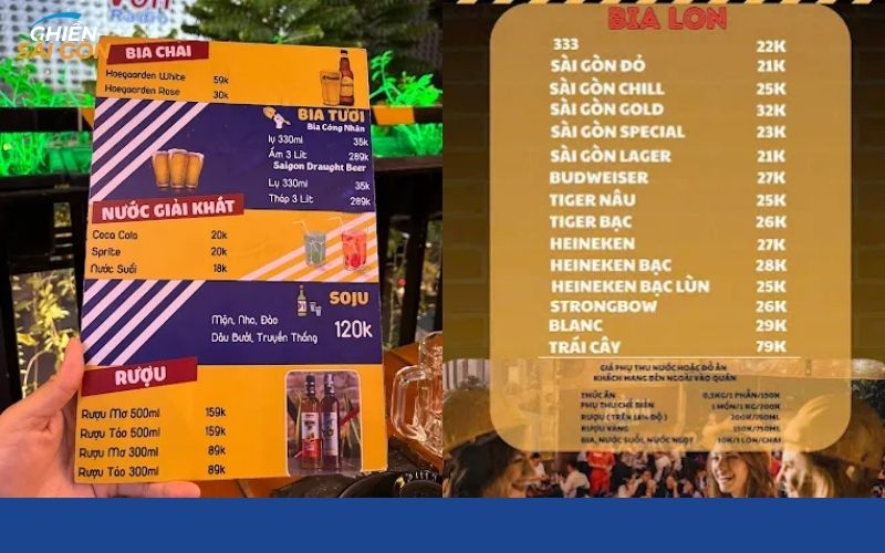 Quán nhậu Xẻng - Mồi & Bia cực chill gần phố Tây Sài Gòn 16 xẻng - mồi & bia