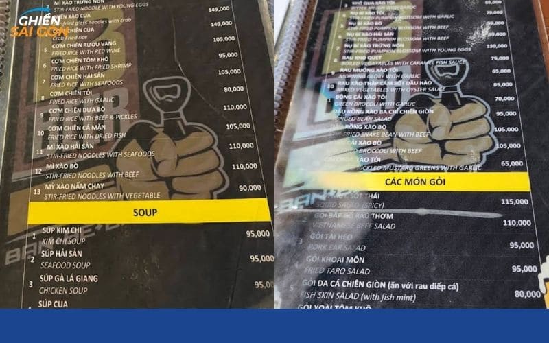 Quán nhậu B3 Beer với không gian sôi động và menu hấp dẫn 12 b3 beer