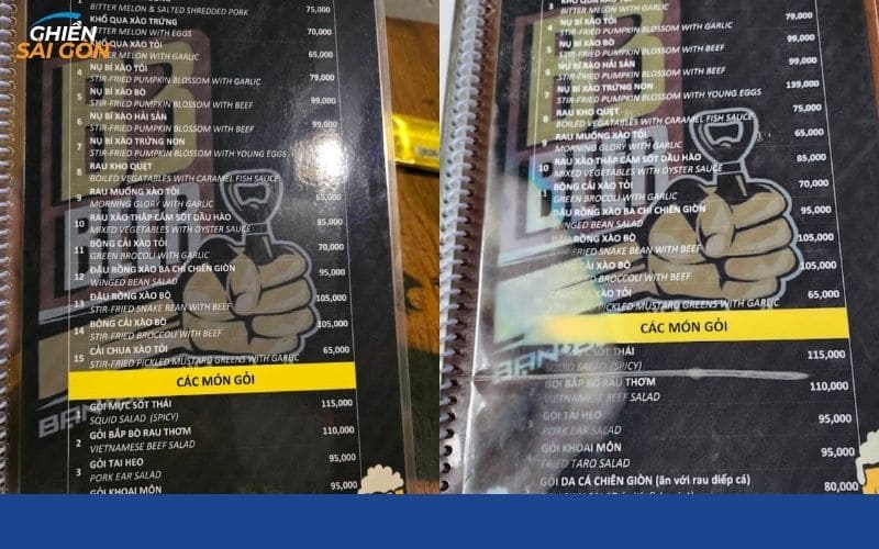 Quán nhậu B3 Beer với không gian sôi động và menu hấp dẫn 13 b3 beer
