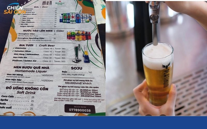 men quán - khoái mồi & mê bia