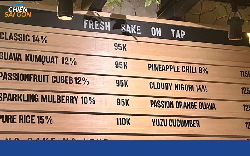 Quán nhậu Mùa Craft Saké lý tưởng cho tín đồ đam mê ẩm thực 16 mùa craft saké