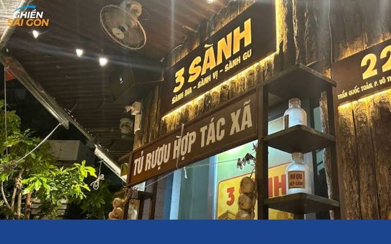 Quán nhậu 3 Sành với menu bình dân cùng không khí nhậu chuẩn gu 12 quán nhậu 3 sành