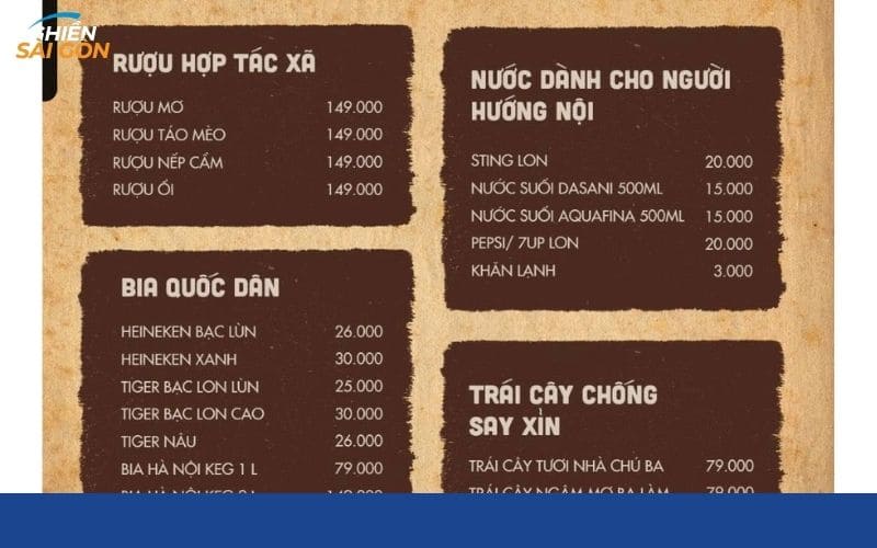 Quán nhậu 3 Sành với menu bình dân cùng không khí nhậu chuẩn gu 18 quán nhậu 3 sành