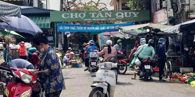 Chợ Tân Quy khu mua sắm sầm uất nổi bật tại Sài Gòn 7 chợ tân quy