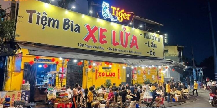 tiệm bia xe lửa