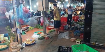 chợ rau tự phát lê văn thọ