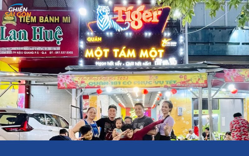 quán một tám một | quán nhậu ngon quận 6