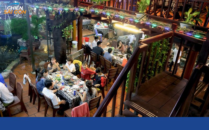 Quán Nhà Sàn điểm nhậu chill cho gia đình và bạn bè tại Quận 4 8 quán nhà sàn