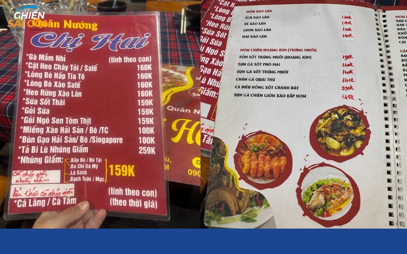 Quán nướng Chị Hai Quận 4 hút khách với menu nướng than hấp dẫn 9 quán nướng chị hai