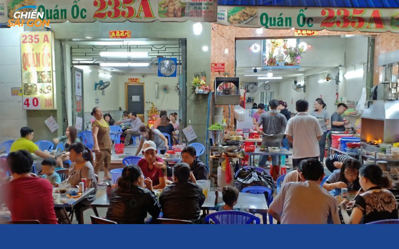 Quán Ốc 235A địa chỉ thưởng thức ốc ngon nổi tiếng Sài Gòn 11 quán ốc 235a