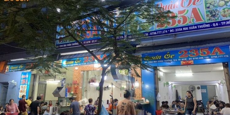 Quán Ốc 235A địa chỉ thưởng thức ốc ngon nổi tiếng Sài Gòn 9 quán ốc 235a