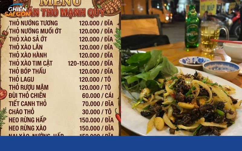 Quán thỏ Mạnh Quý chinh phục thực khách với thực đơn đa dạng 10 quán thỏ mạnh quý