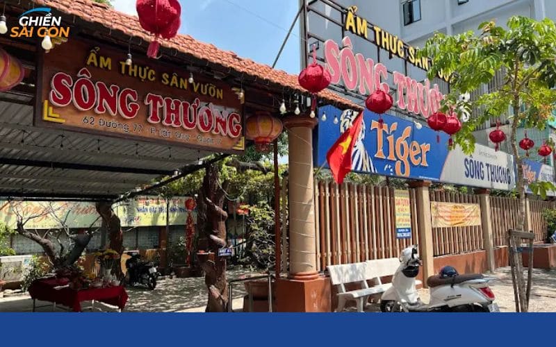 ẩm thực sân vườn sông thương