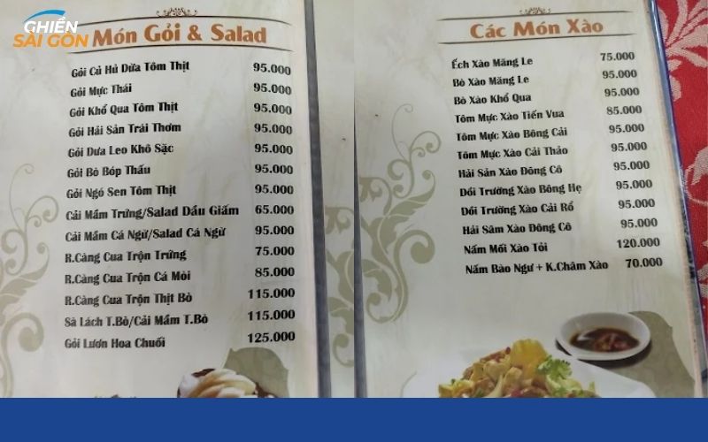 ẩm thực sân vườn sông thương