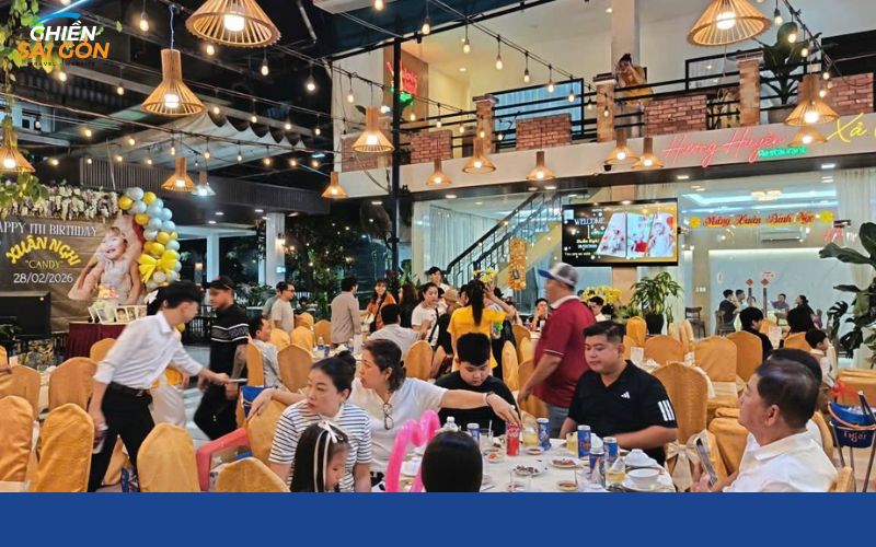 nhà hàng hương huyền xả gió