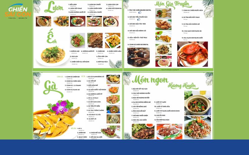 nhà hàng hương huyền xả gió