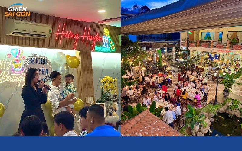 nhà hàng hương huyền xả gió