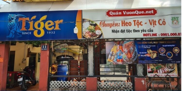 quán vườn quê quận 7