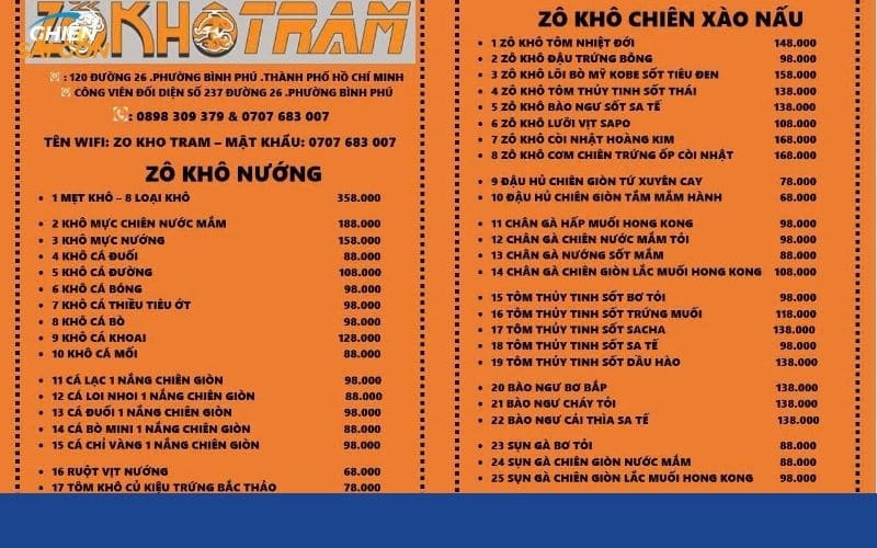 Ghé quán Zô Khô Trạm lai rai món ngon cực cuốn tại Quận 6 14 zô khô trạm