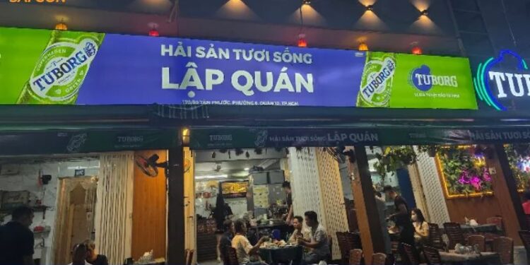 hải sản lập quán