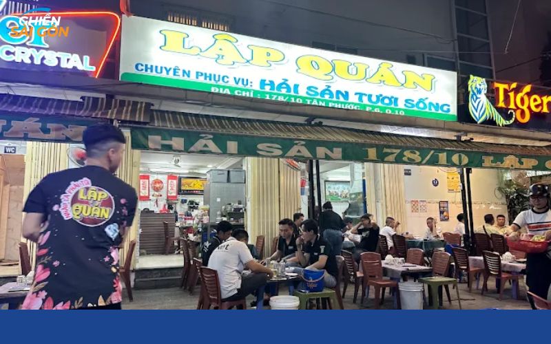 hải sản lập quán